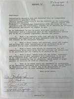 Smokey Robinson and The Miracles signed contract