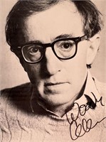 Woody Allen signed postcard