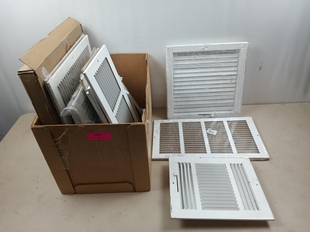 11 assorted AC return duct grates all sizes new
