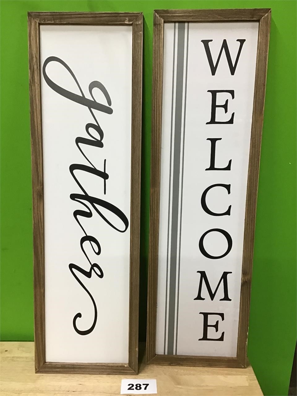 Set of Welcome Signs