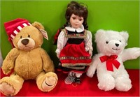 N - COLLECTIBLE BEARS & DOLL (P29)