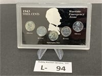 1943 Wartime Emergency Issue Steel Cents
