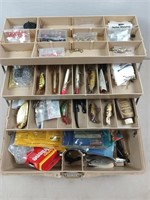Fenwick 1080 tackle box loaded with lures and