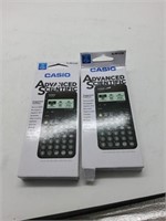 2 Casio advanced calculator