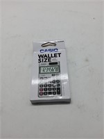Casio wallet size calculator