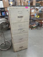Four drawer file cabinet wooden