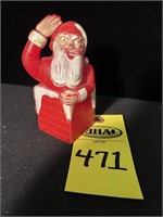 1940's Hard Plastic Santa Candy Container