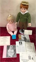 N - LOT OF 2 COLLECTIBLE DOLLS (E53)