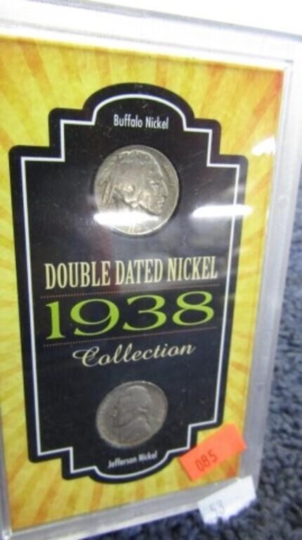 1938 DOUBLE DATED NICKELS