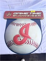 Budweiser Game Time Plastic Sign