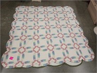 Double wedding ring quilt 80x83