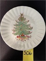 Blue Ridge Pottery Christmas Tree Colonial Plate