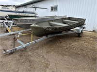 Aluminum Boat with Trailer No Motor