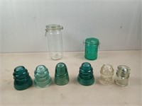 Glass insulators jars