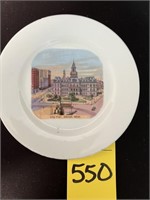 City Hall, Detroit Souvenir Plate 6.75"