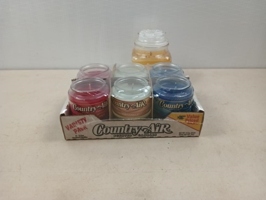 Country air candle six pack