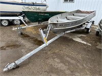 Aluminum Boat with Trailer