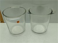 2 - NEW 7X7 GLASS PALLINI ICE BUCKETS