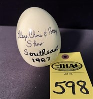 1987 Glaze China & Pottery Show Southeast Egg