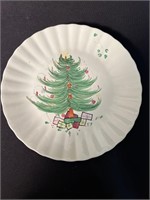 Blue Ridge Pottery Chritmas Tree Plate 10"