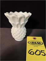 Indiana Milk Glass Pineapple Tiara Vase 4"