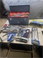 Beach metal toolbox comes with a quantity of tools