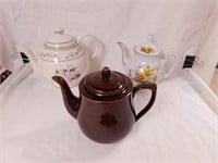 3 teapots: MSE - Japan - brown unmarked