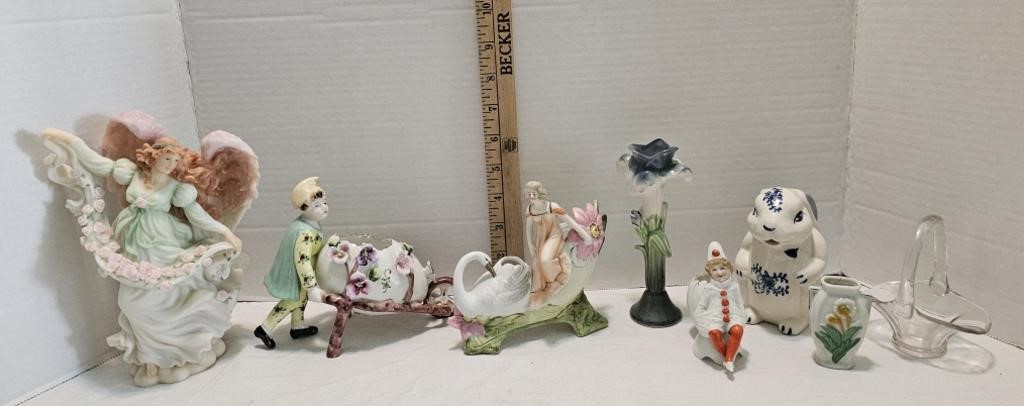 Figurines, Toothpick Holders, Vase,  Creamer