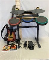 Wii Guitar Hero Discs & Accessories