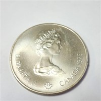 Silver Montreal Olympic $5 Coin