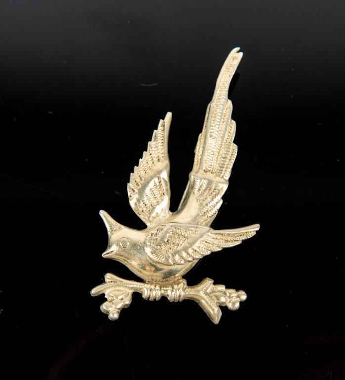 Jewelry Sterling Silver Bird Brooch