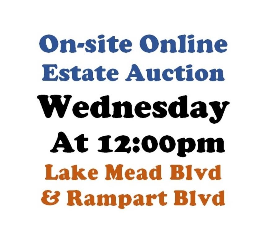 WELCOME TO OUR WED. @12pm ONLINE PUBLIC AUCTION