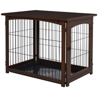 $120 4 in 1 Furniture Style Dog Crate End Table