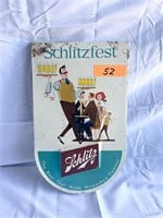 Schlitz Tin Sign