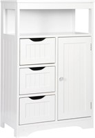 Bathroom Floor Cabinet Wooden Storage Organizer