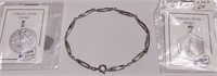 Bracelet, (2) Sterling By Lang Charms
