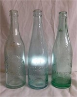 3 blob top bottles: Chicago Illinois P. Shoenhofen