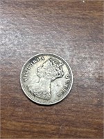 1895 Hong Kong / Queen Victoria 0.800 silver
