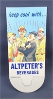 Altpeters beer baseball advertising bottle