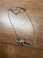 Sterling Dino  necklace and pendant