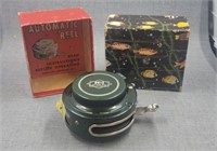 Vintage Utica Automatic reel, No. 5 Aluminum