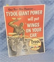 Vintage Tydol Flying "A" Gasoline post war