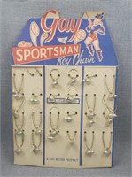 Vintage Gay Sportsman Key chain store display