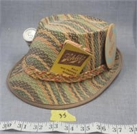 Great Vintage Schlitz man's hat with promo