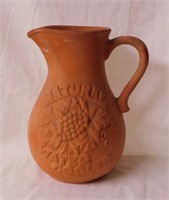 Terra Cotta Pottery natural water cooler pitcher,
