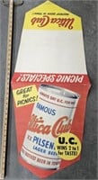 Vintage Utica Club Beer folding paper store