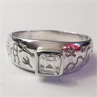 $120 Silver CZ Ring