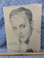 Large Vintage Record Artist Gray Gordon and his