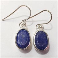 $140 Silver Lapis Lazuli Earrings