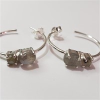 $200 Silver Labradorite Earrings